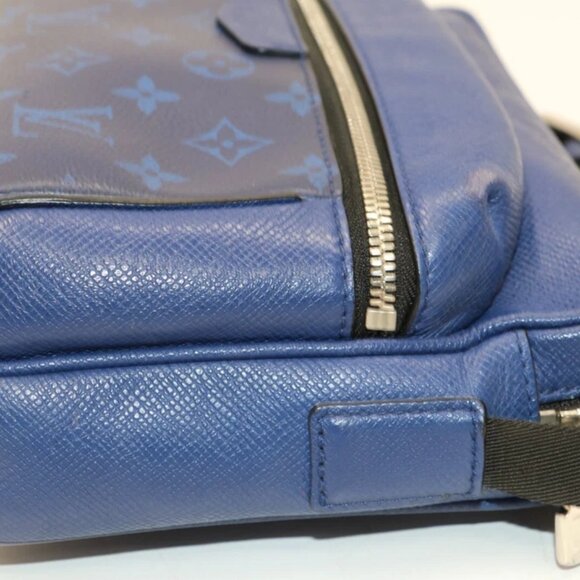 Louis Vuitton Cobalt Blue Taiga Leather Monogram Canvas Outdoor Messenger Bag - Picture 8 of 15